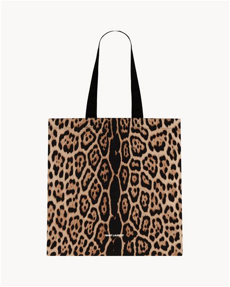 ysl animal print|LEOPARD TOTEBAG .